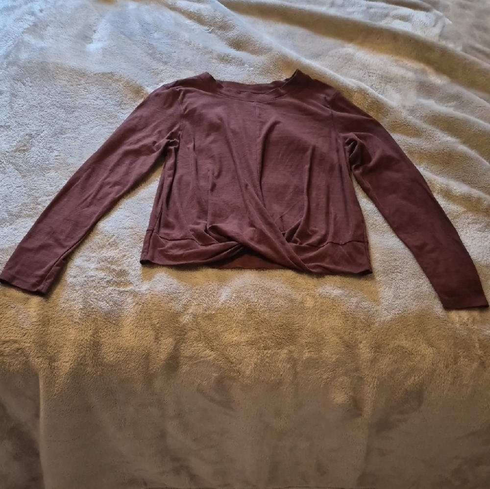 Old Navy Dusty Rose Long Sleeve Top